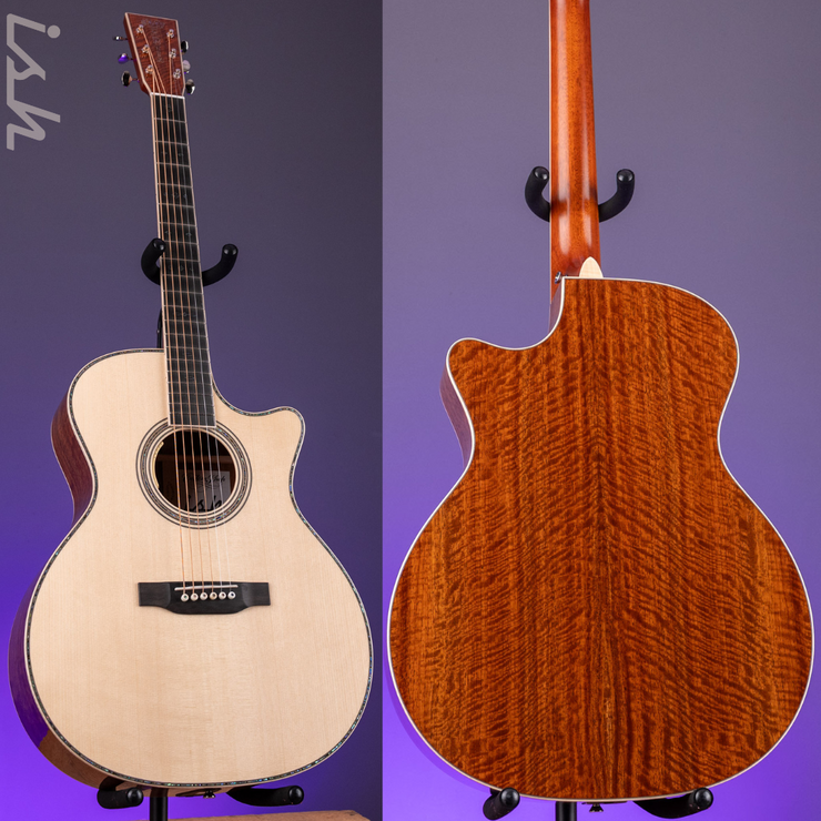 Martin Custom Shop GP41 Style Italian Alpine Spruce, Curly Muninga