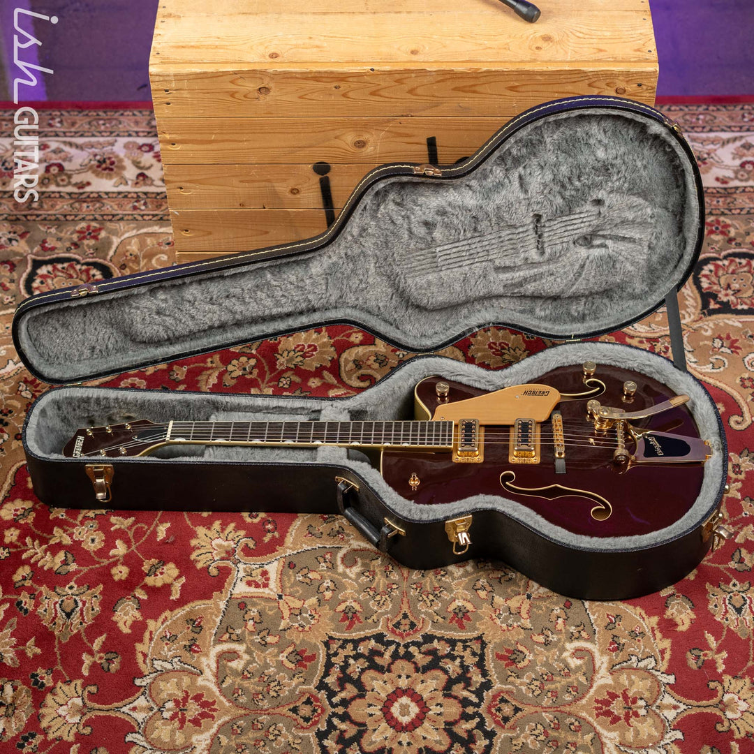 2018 Gretsch G420TG Electromatic 135th Anniversary LTD - Two Tone Dark Cherry Metallic on Casino Gold