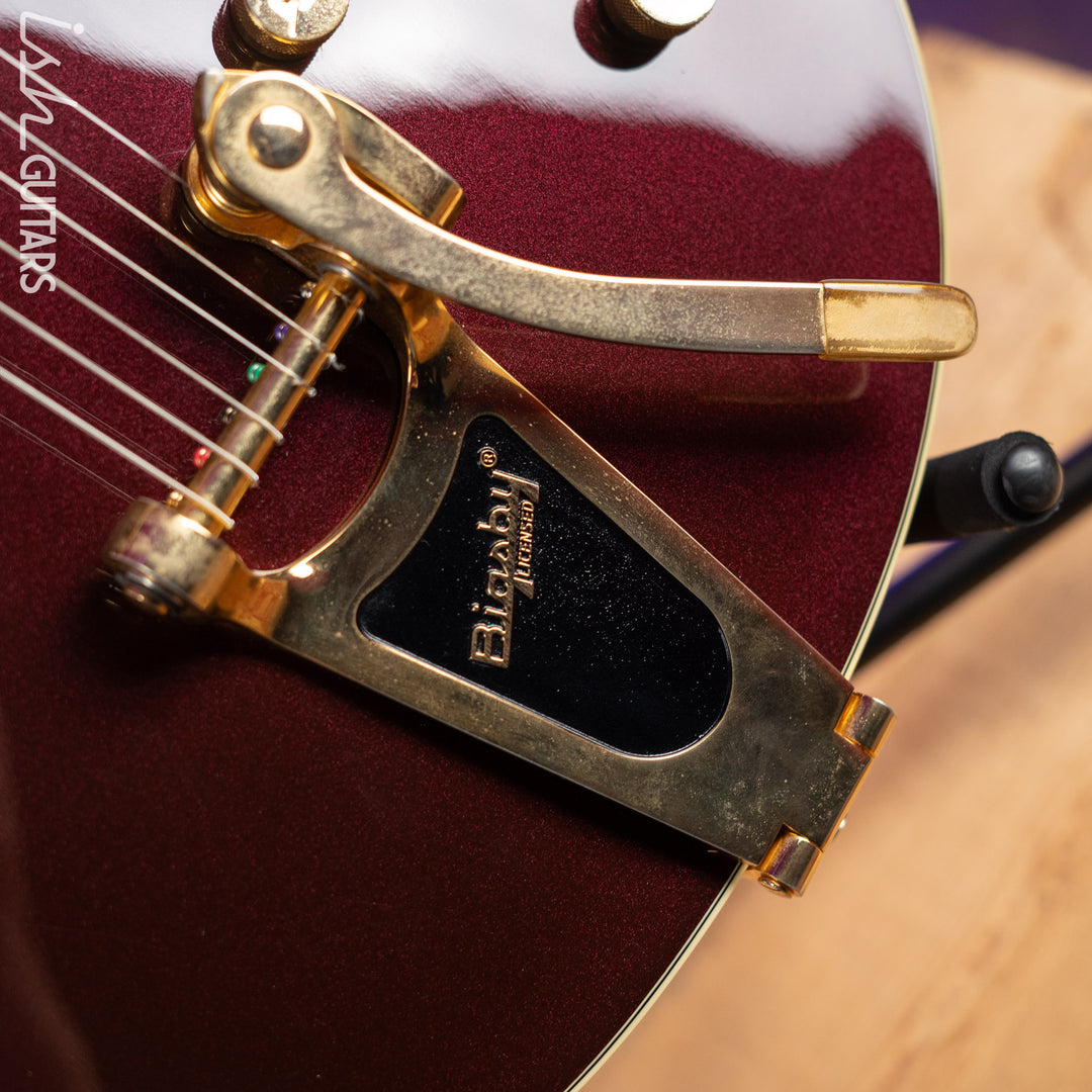 2018 Gretsch G420TG Electromatic 135th Anniversary LTD - Two Tone Dark Cherry Metallic on Casino Gold