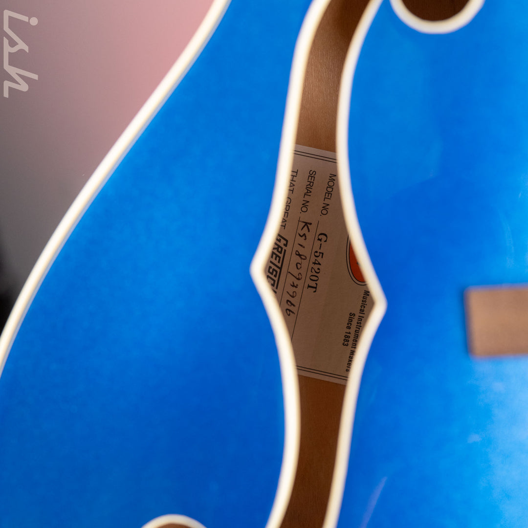 2018 Gretsch G5420T Electromatic Hollowbody Single-Cut Electric Guitar w/ Bigsby Fairline Blue