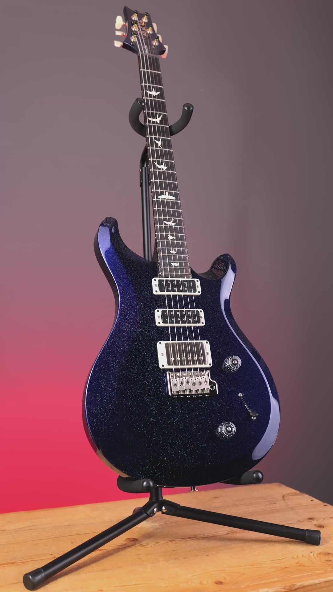 PRS S2 Studio Royal Blue Rainbow Holowflake