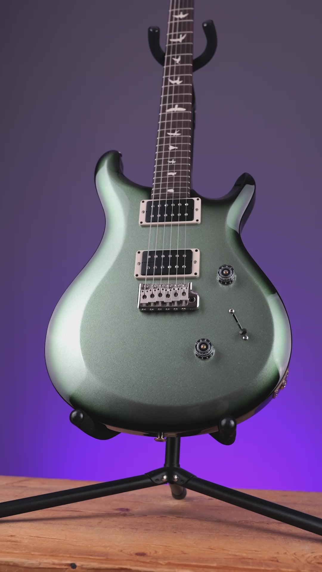 PRS S2 Custom 24 Metallic Sage Green Smokeburst