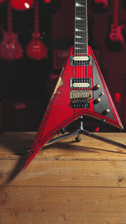 Jackson Custom Shop USA Randy Rhoads Ferrari Red Black Pinstripes Relic
