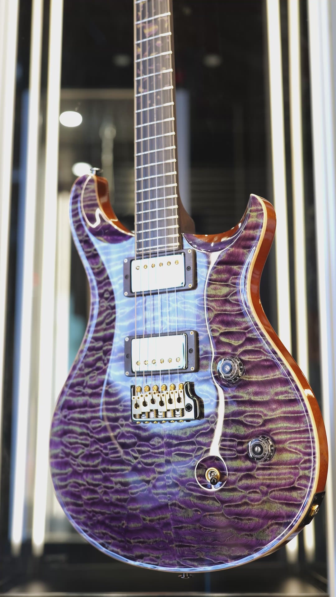 2024 PRS Private Stock Owls in Flight Custom 24 Retro Sour Grapes Brazilian Rosewood