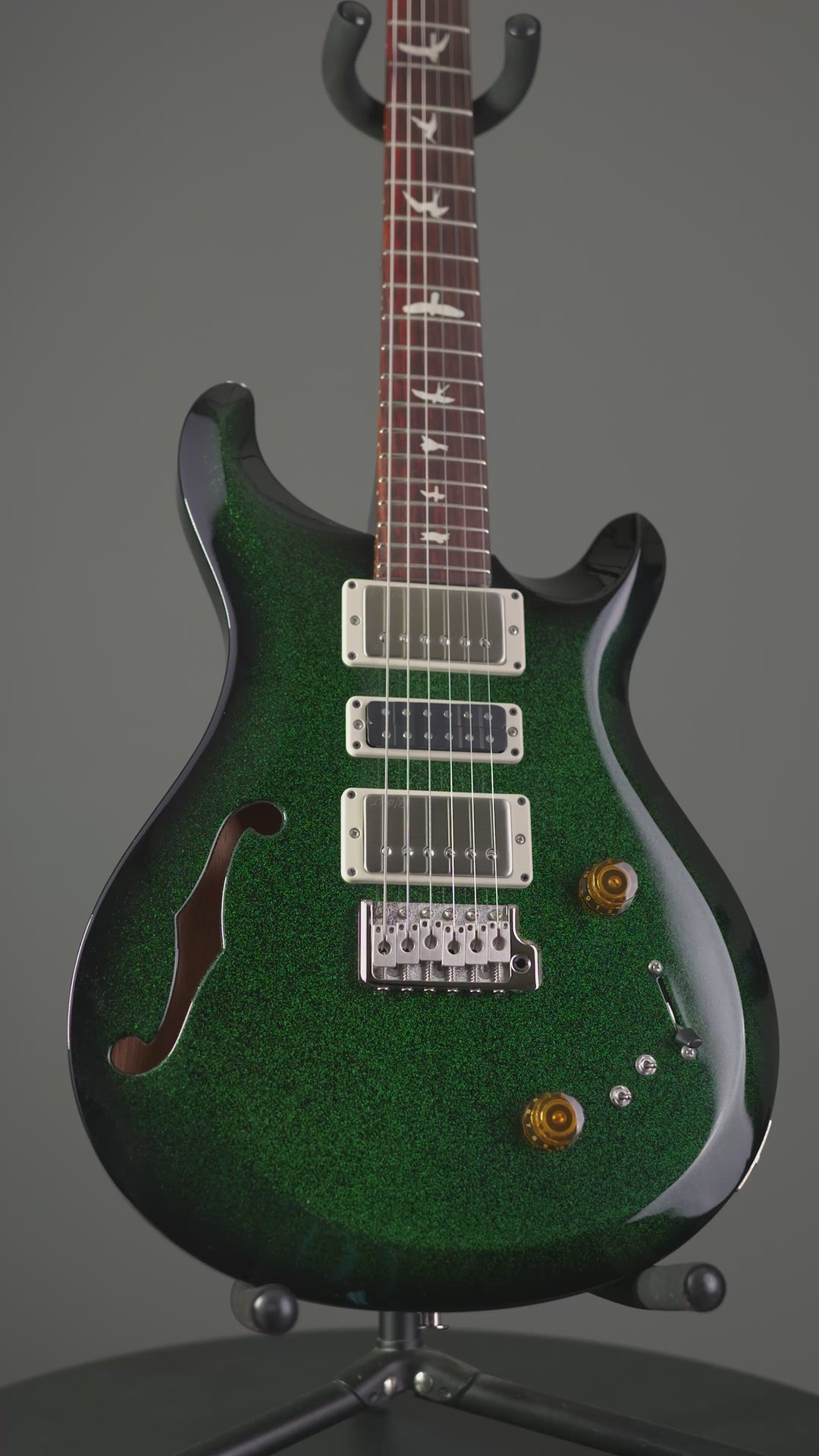 PRS S2 Special Semi-Hollow Green Sparkle Smokeburst Custom Color