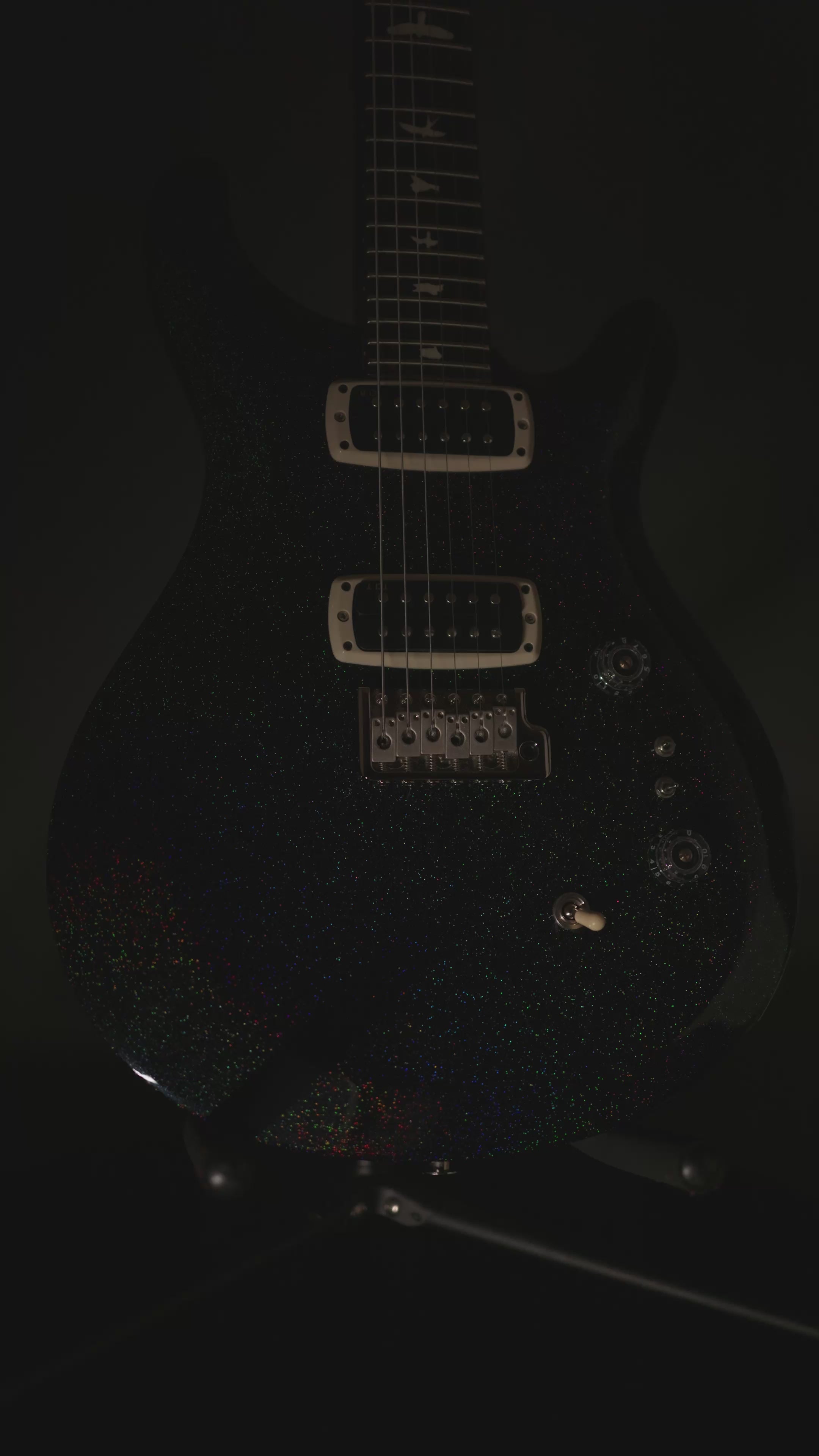 PRS S2 Custom 24-08 Black Rainbow Holoflake Custom Color – Ish Guitars
