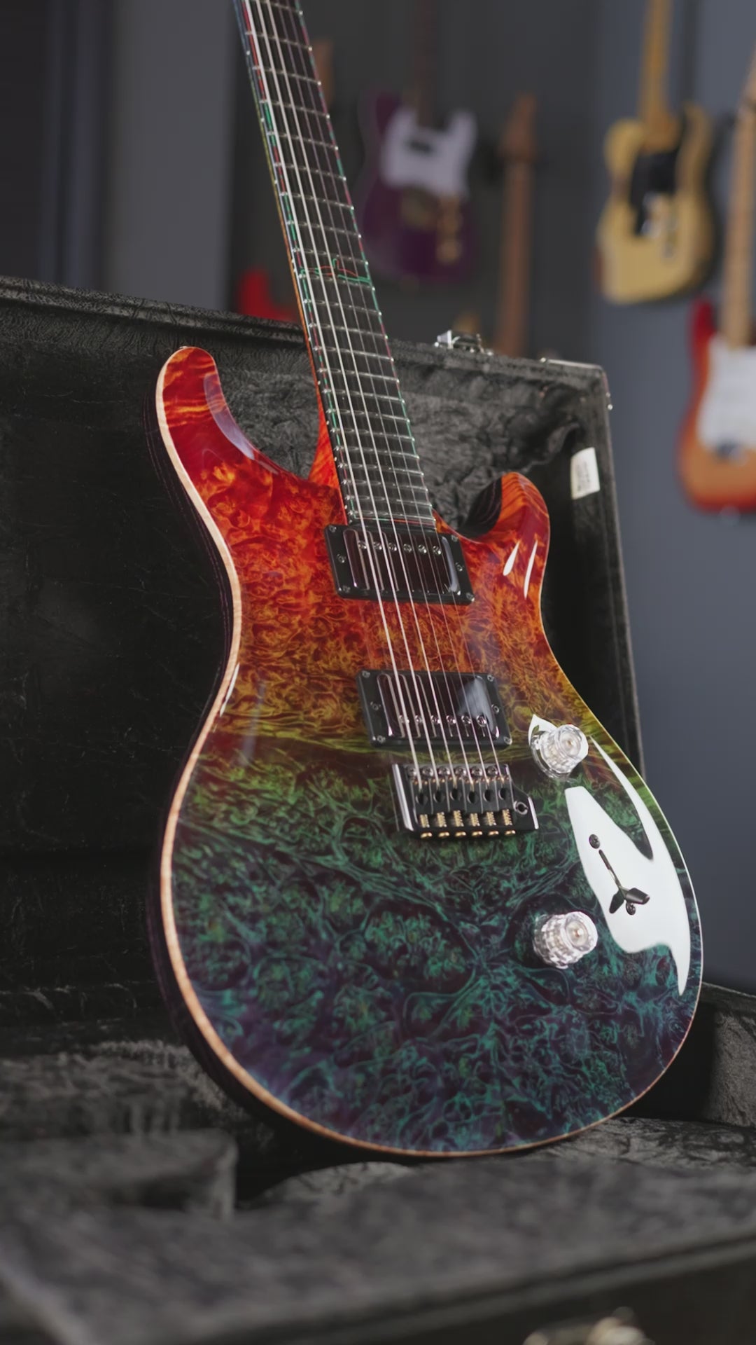 PRS Private Stock Custom 24 Maple Burl Zombie Fade