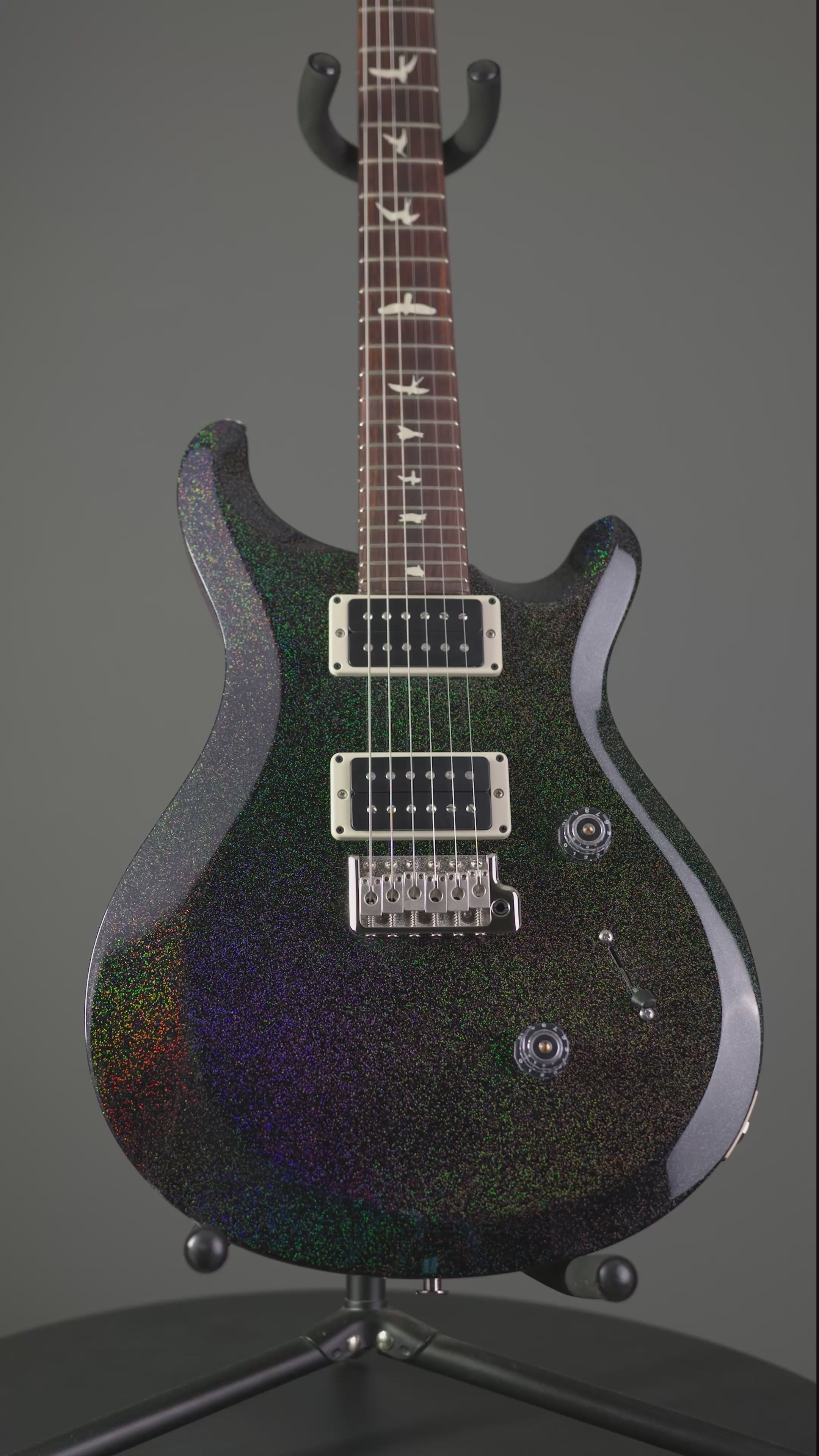 PRS Custom 24 ブラック・グラデーション PRS S2 Custom 24 Black Rainbow Holoflake Custom Color – Ish Guitars