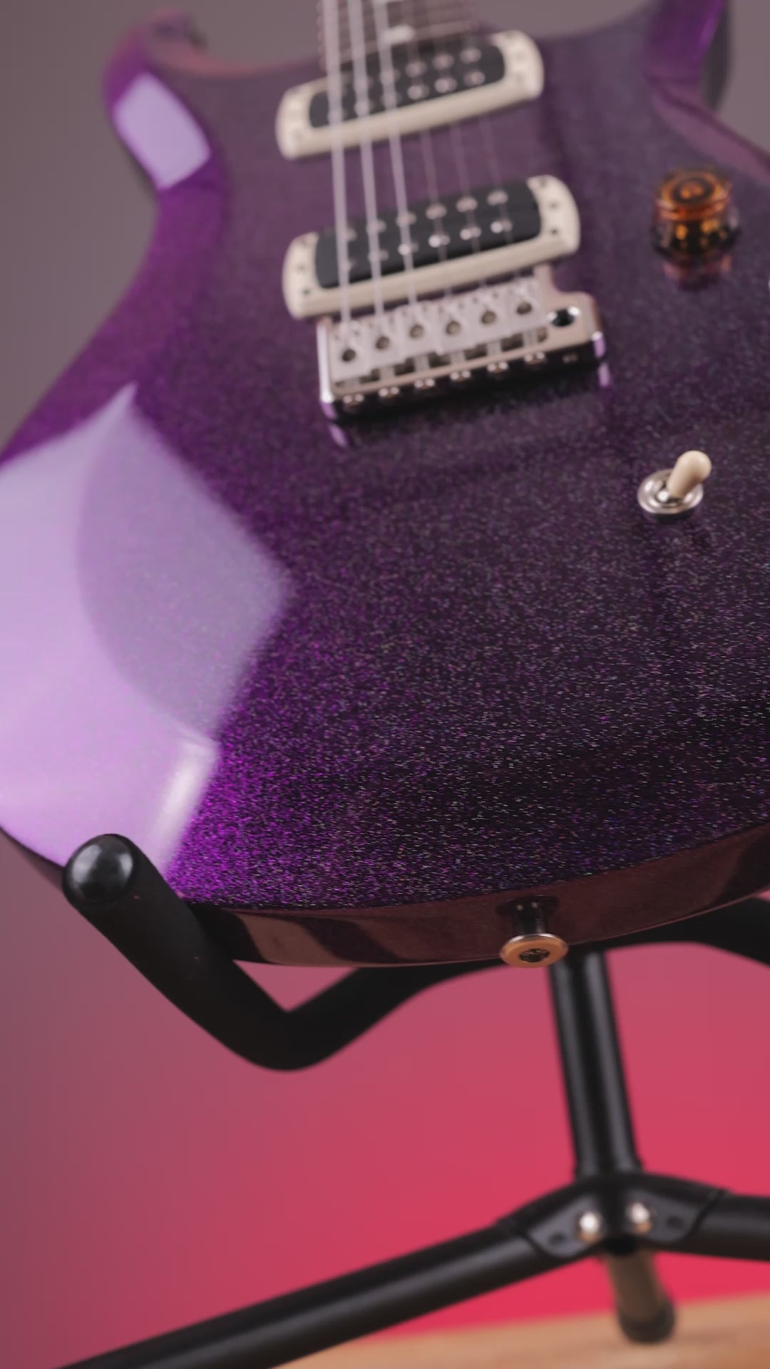 PRS S2 Custom 24-08 Purple Holoflake Sprayer&