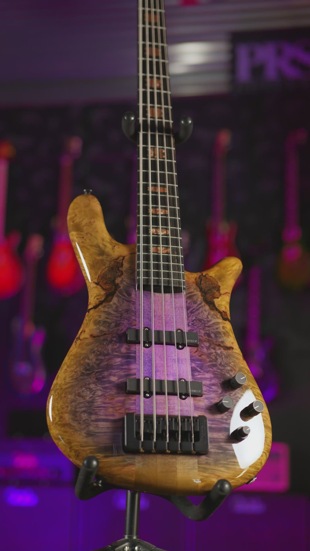Spector USA NS-5 Purple Tiger Burst