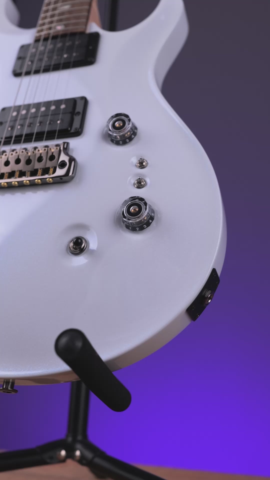 PRS Wood Library Custom 24-08 Pearl White Holoflake DMO Pickups