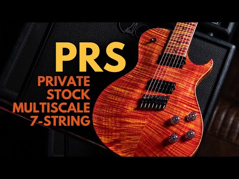 PRS Private Stock Singlecut 7-String Multi-Scale Raspberry Lemon Stripe