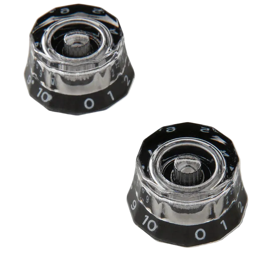 PRS Lampshade Knobs Black - Metric Shaft - Set of 2
