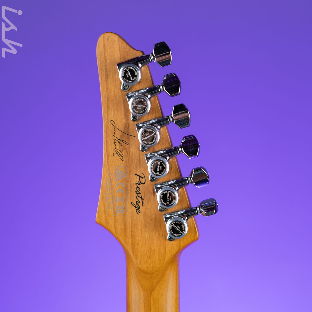 Ibanez LM1 Luca Mantovanelli Signature Prestige Electric Guitar Luna White Demo