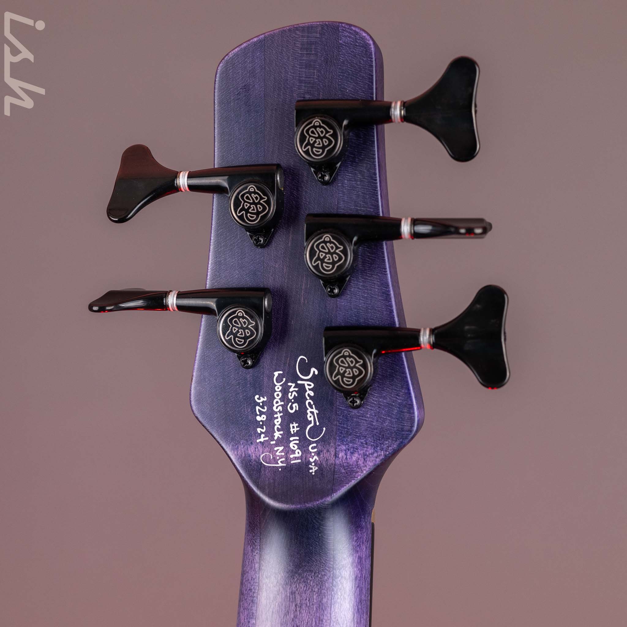 Spector USA NS-5XL 5-String Bass Purple Reverse Burst – Ish Guitars