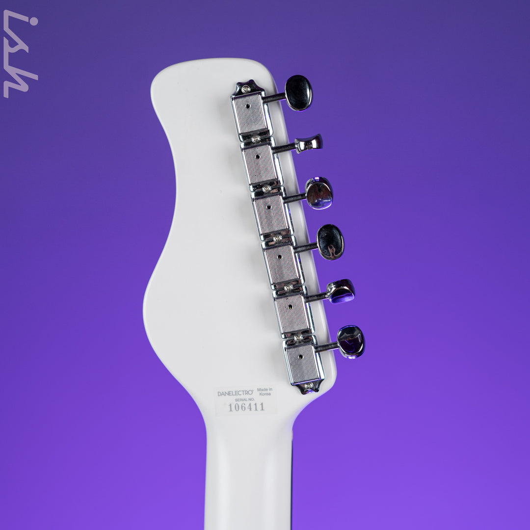 Danelectro Coral Sitar Reissue Guitar White Crackle