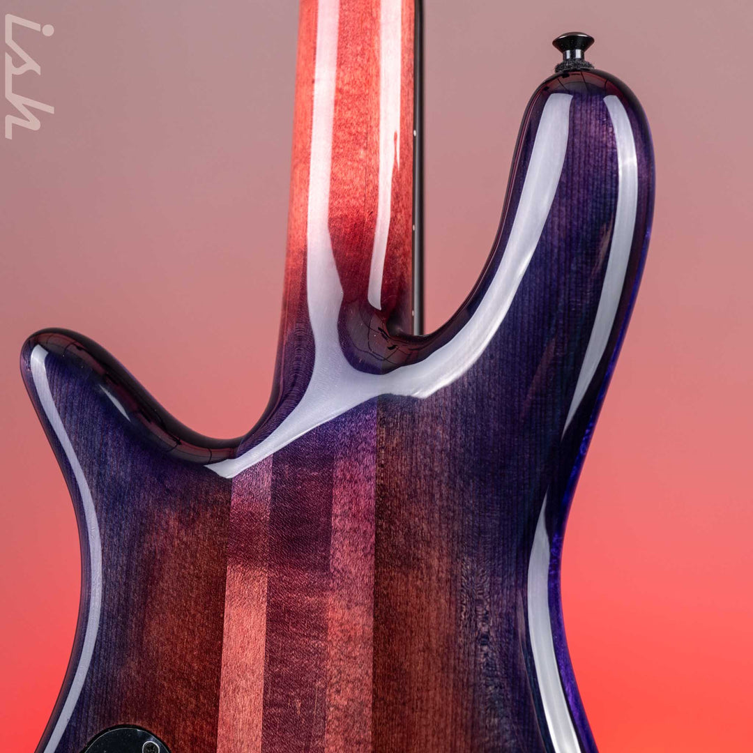 Spector USA NS-2 4-String Bass Black Cherry Purple Reverse Burst