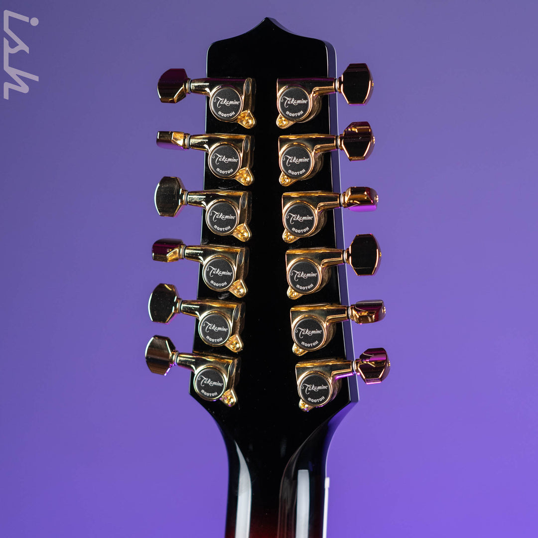 Takamine P6JC-12 Pro Series Jumbo 12-String Acoustic-Electric Brown Sunburst Gloss