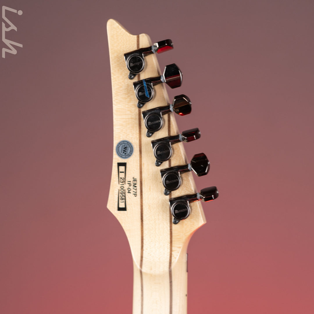 Ibanez JEM77P Steve Vai Signature JEM Premium Series Electric Guitar Blue Floral Pattern