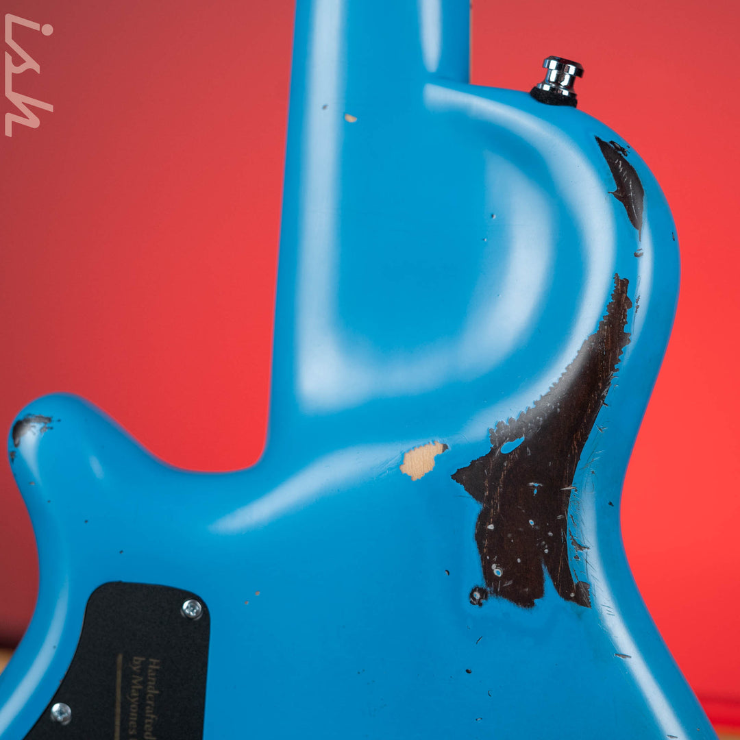 Mayones Cali 4 Bass Guitar Daphne Blue Relic