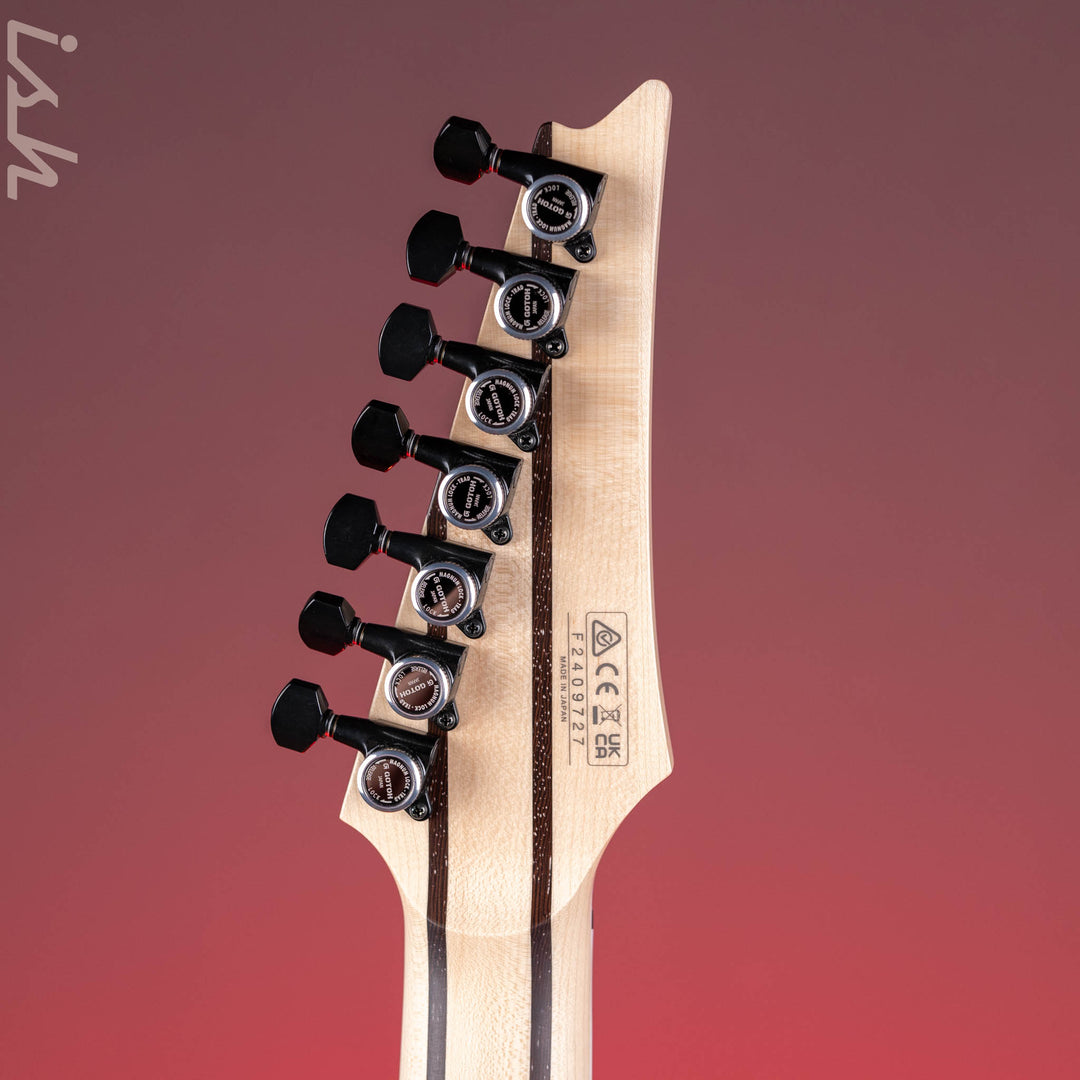 Ibanez Prestige RGR752AHBF 7-String Electric Guitar Weathered Black