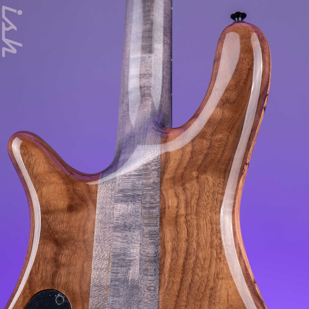 Spector USA NS-2 4-String Bass Natural Spalted Maple Charcoal Block