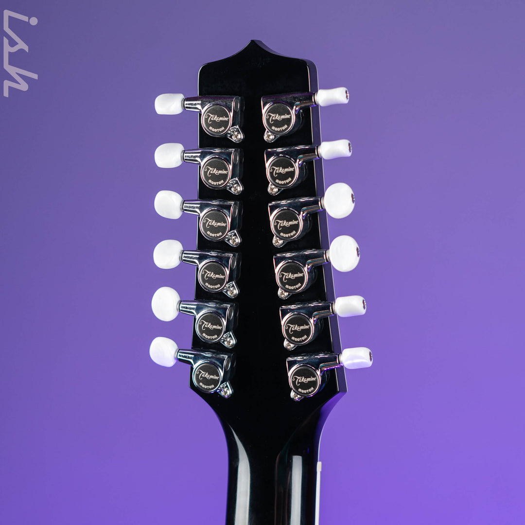 Takamine EF381DX 12-String Acoustic-Electric Gloss Black
