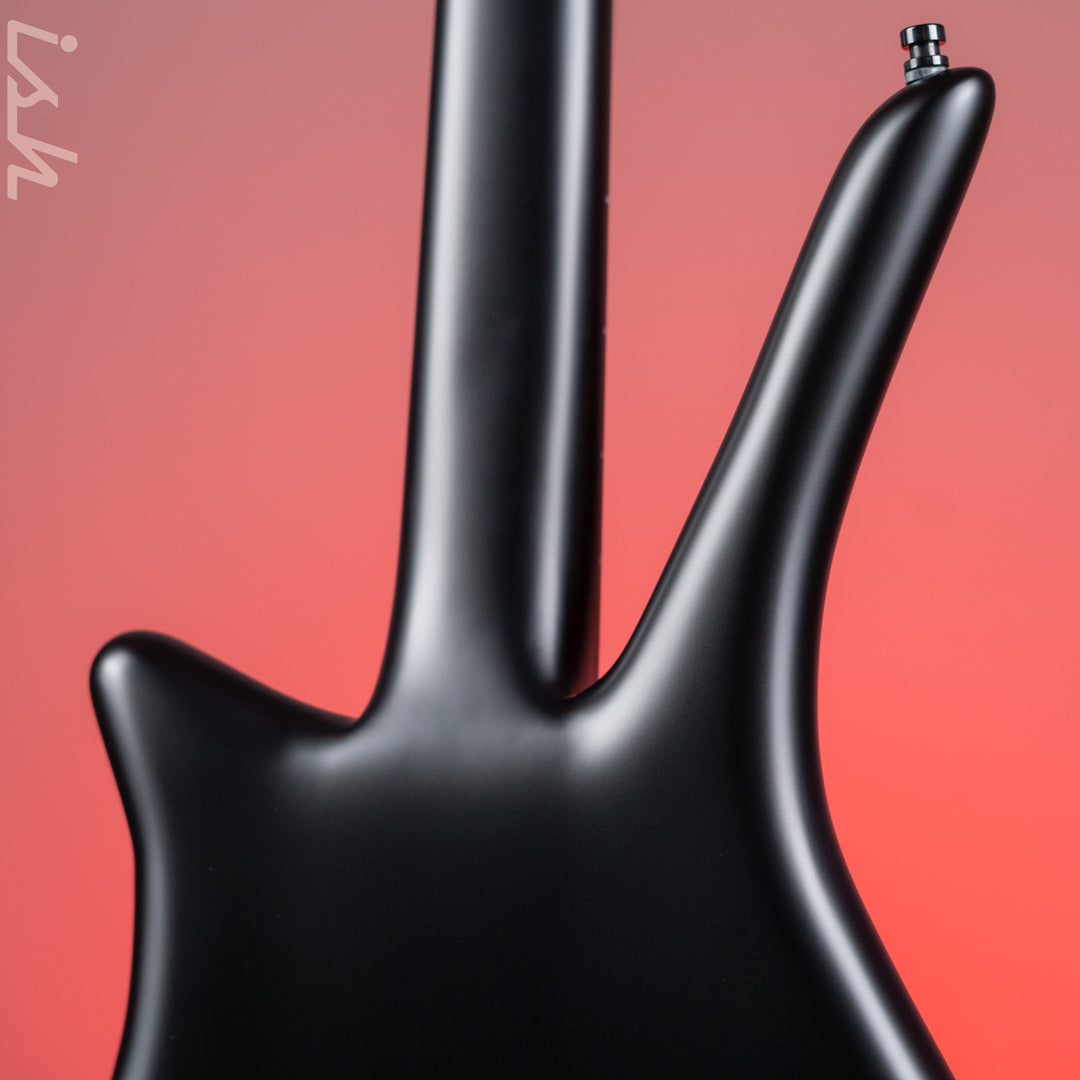 Ish x Warwick Dolphin SN TCS Custom Shop Endangered Species 4-String Bass Black Satin Ebony Fretboard