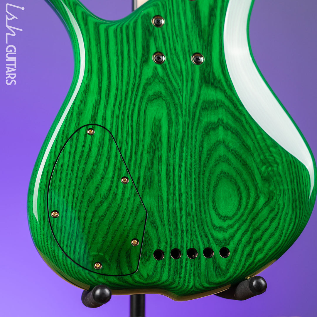 F Bass Deluxe BN5 5-String Bass Transparent Green