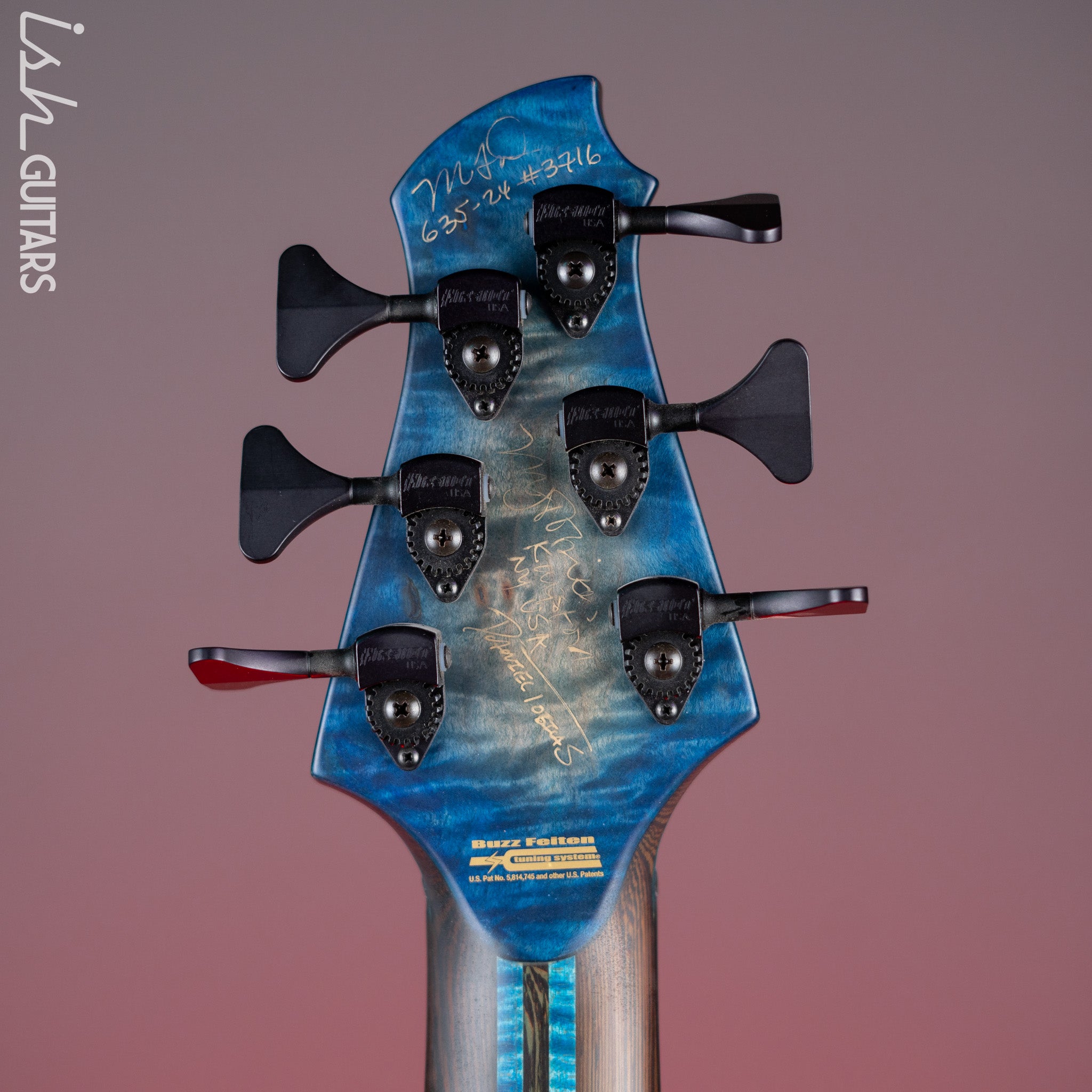 MTD 635-24 6-String Bass NAMM Blue Burst – Ish Guitars