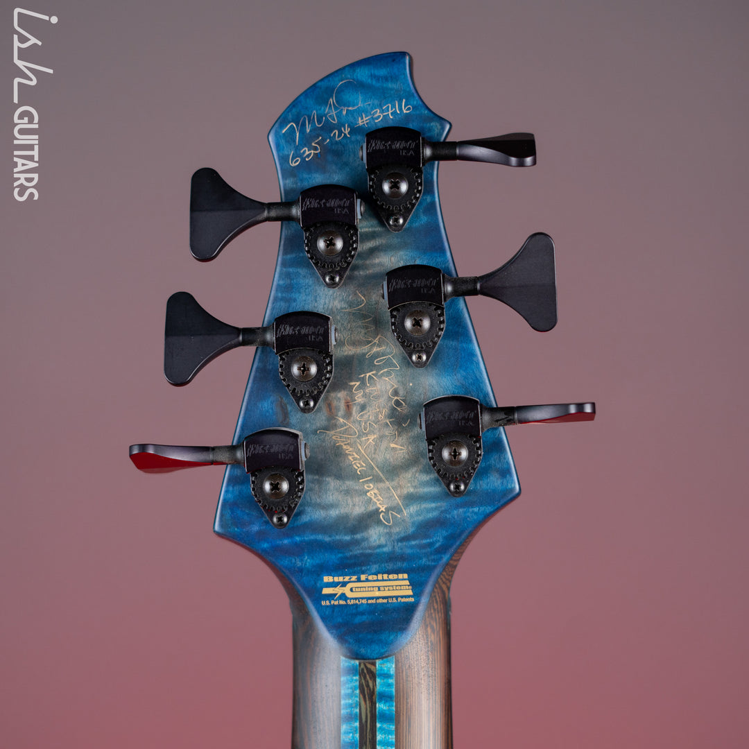 MTD 635-24 6-String Bass NAMM Blue Burst