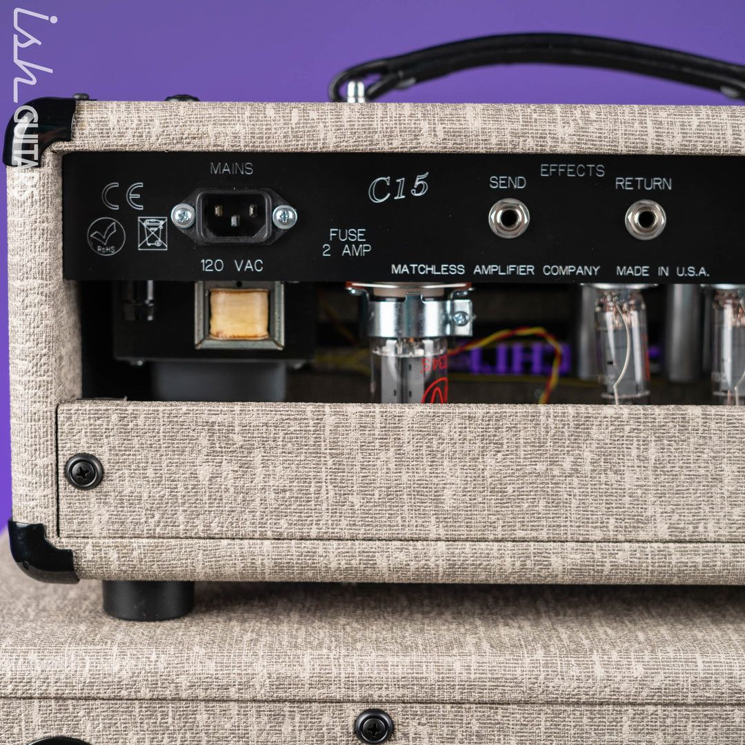 Matchless HC-15 Amplifier Head &amp; ESS 1x12 Cabinet Fawn
