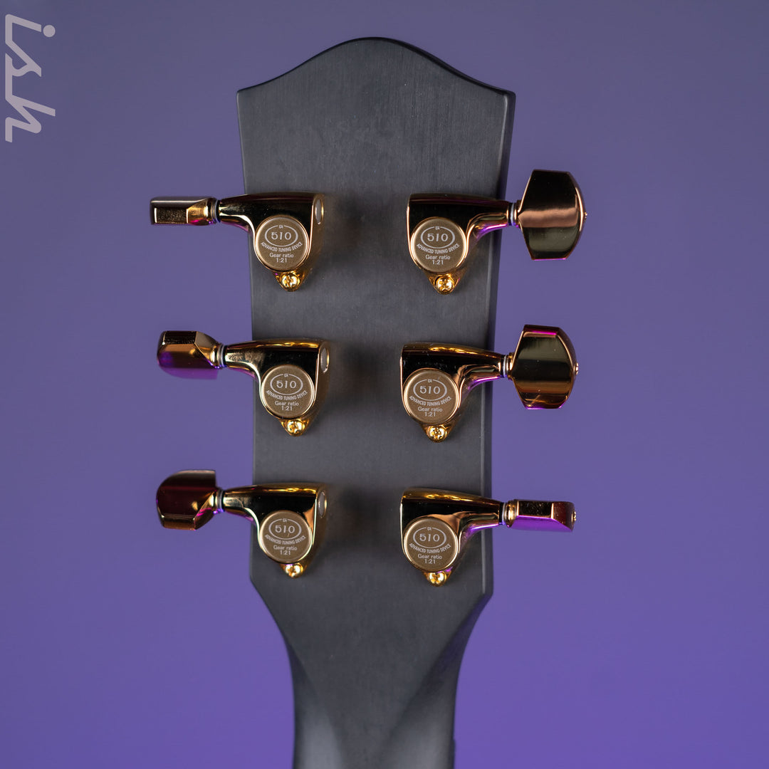 McPherson Sable Honeycomb Carbon Acoustic-Electric Guitar Gold Hardware