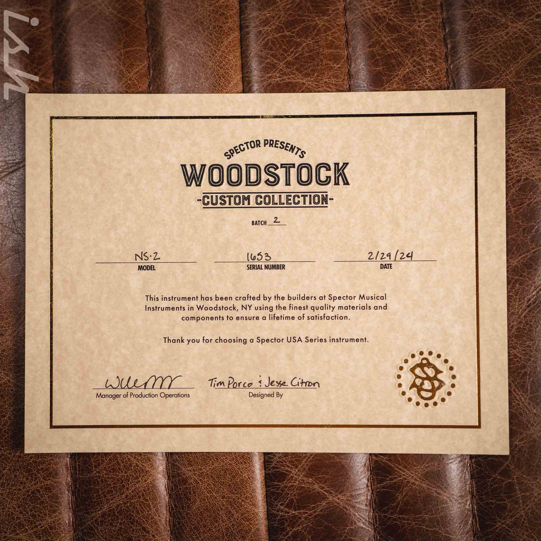 Spector NS-2 Jesse/Tim - Woodstock Custom Collection V2