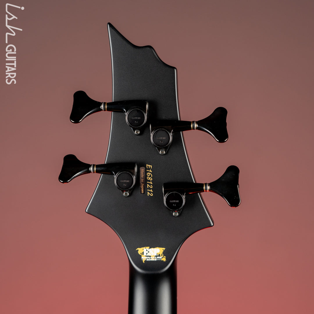 2022 ESP Guitars Tom Araya FRX Signature Bass MIJ Custom Shop Black Satin