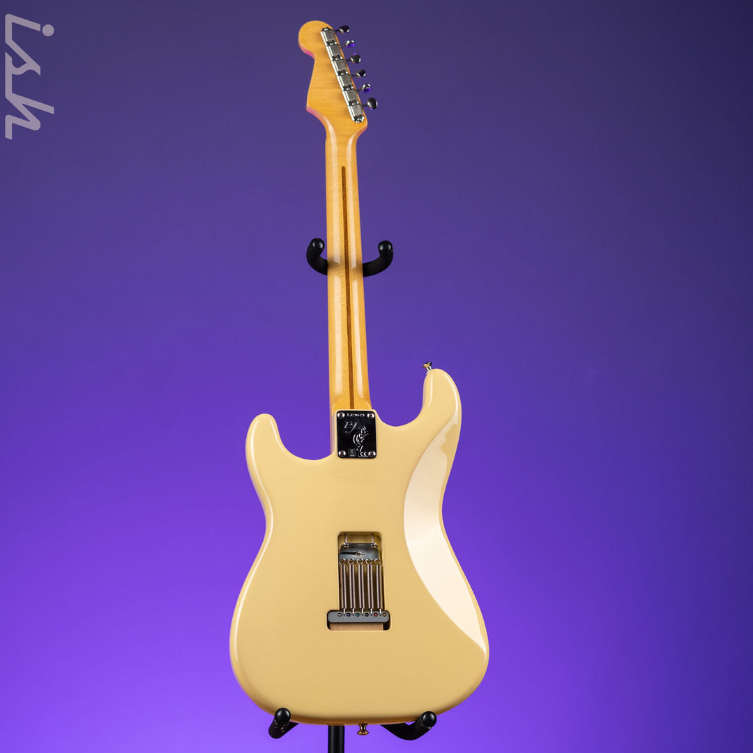 2018 Fender Eric Johnson Signature Thinline Strat Semi-Hollow Electric Guitar Vintage White