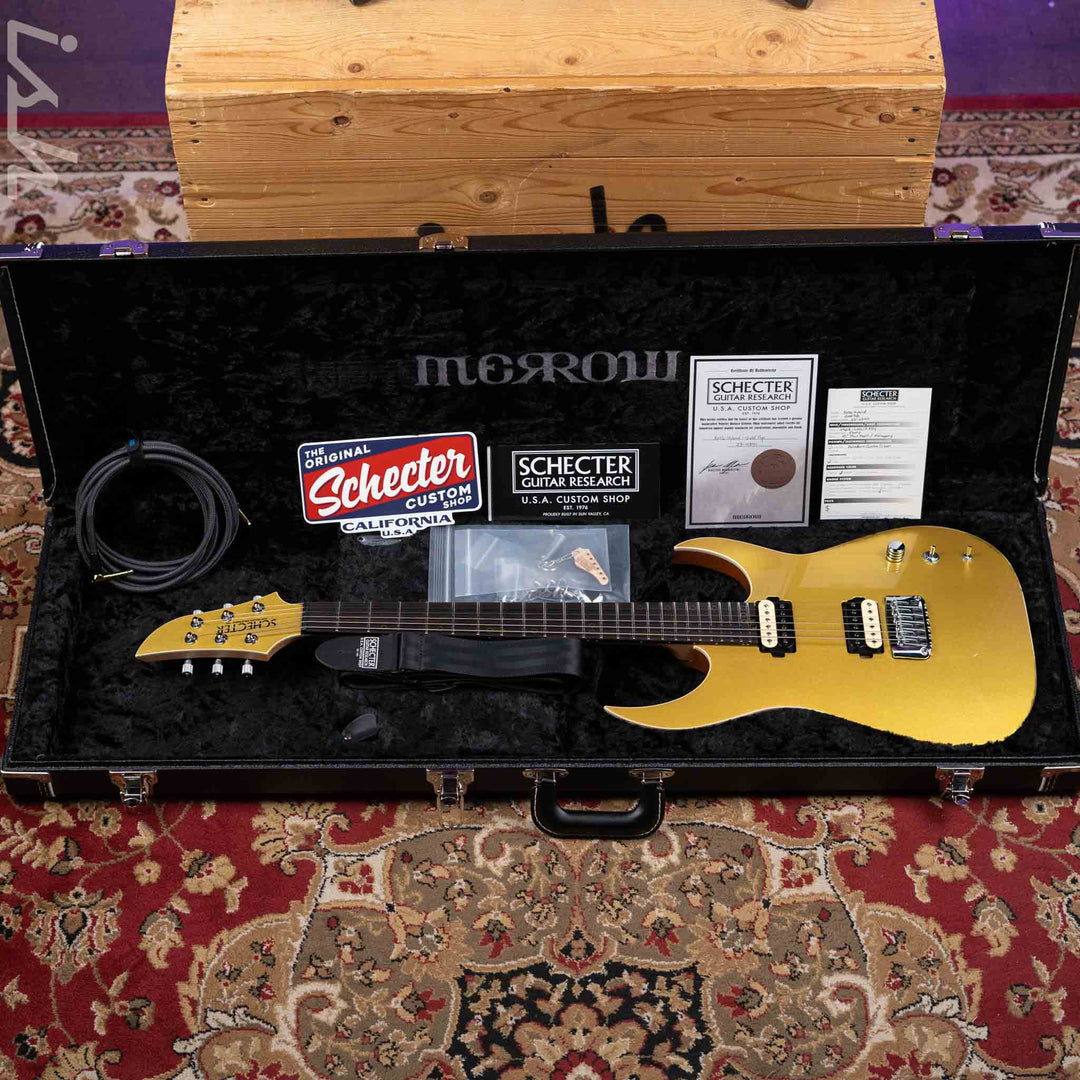 2023 Schecter USA Custom Shop KM-6 III Hybrid Keith Merrow Signature Gold Top