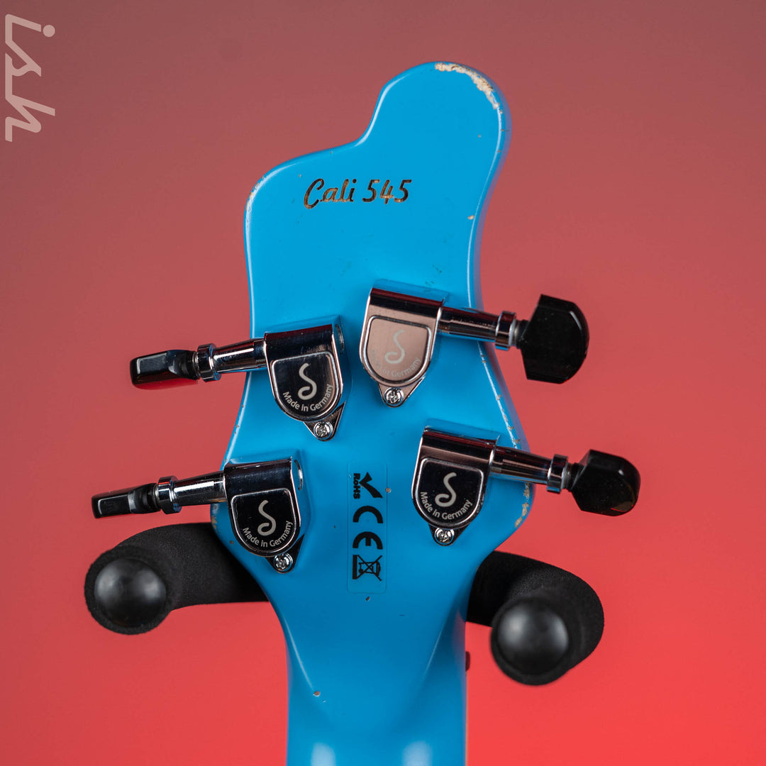 Mayones Cali 4 Bass Guitar Daphne Blue Relic