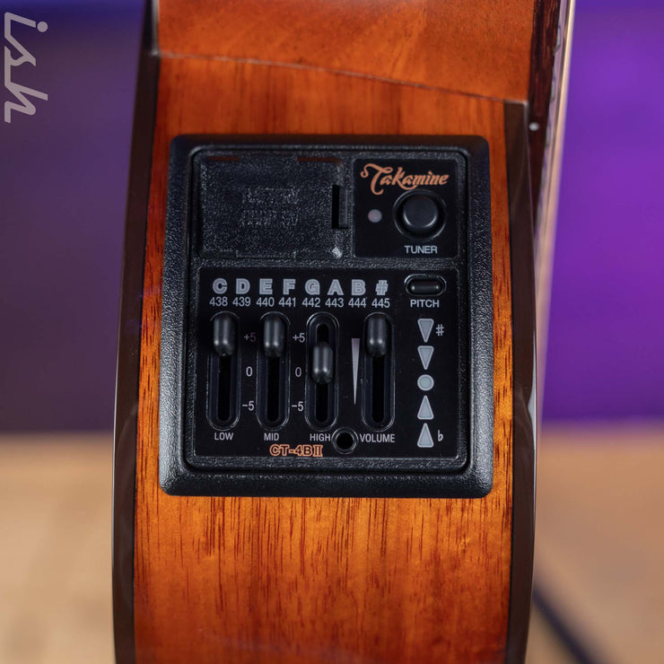 Takamine EF407 New Yorker Parlor Acoustic-Electric Guitar Natural