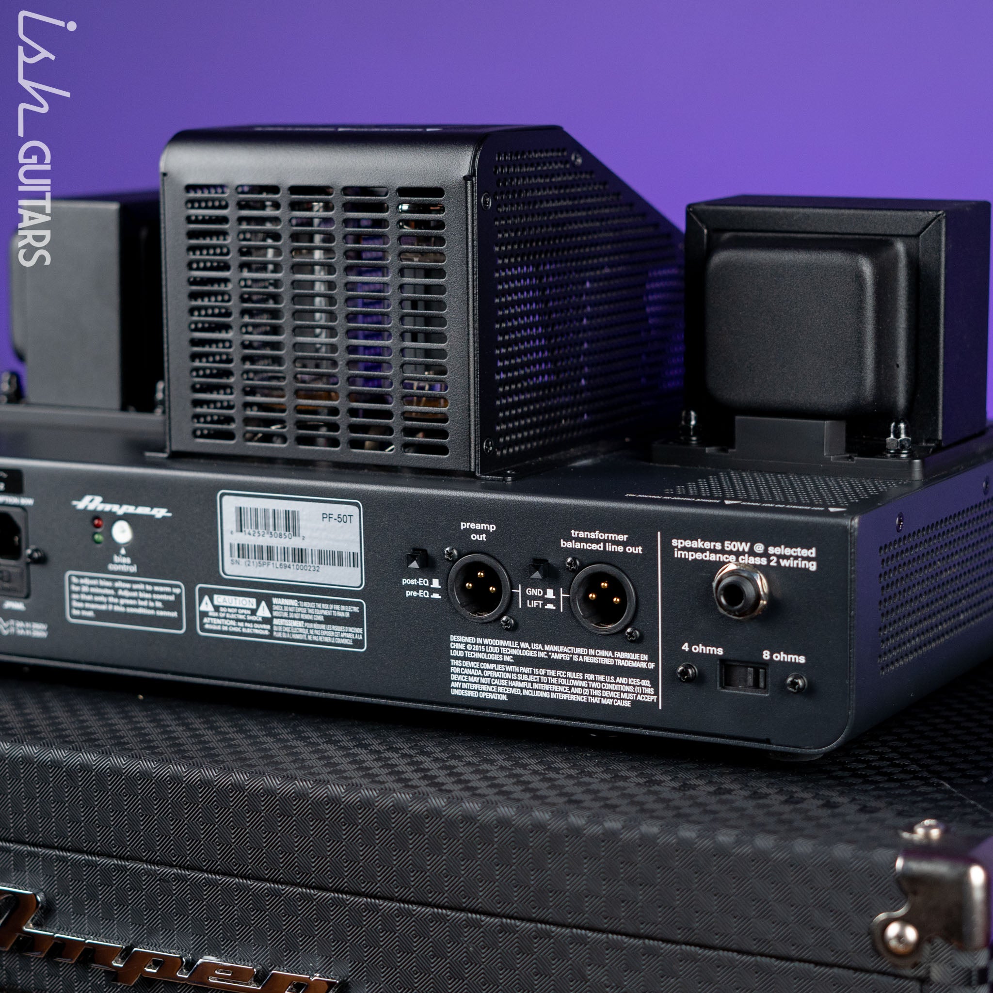 2019 Ampeg PF-50T Portaflex Bass Amplifier Head and PF-115HE Cab