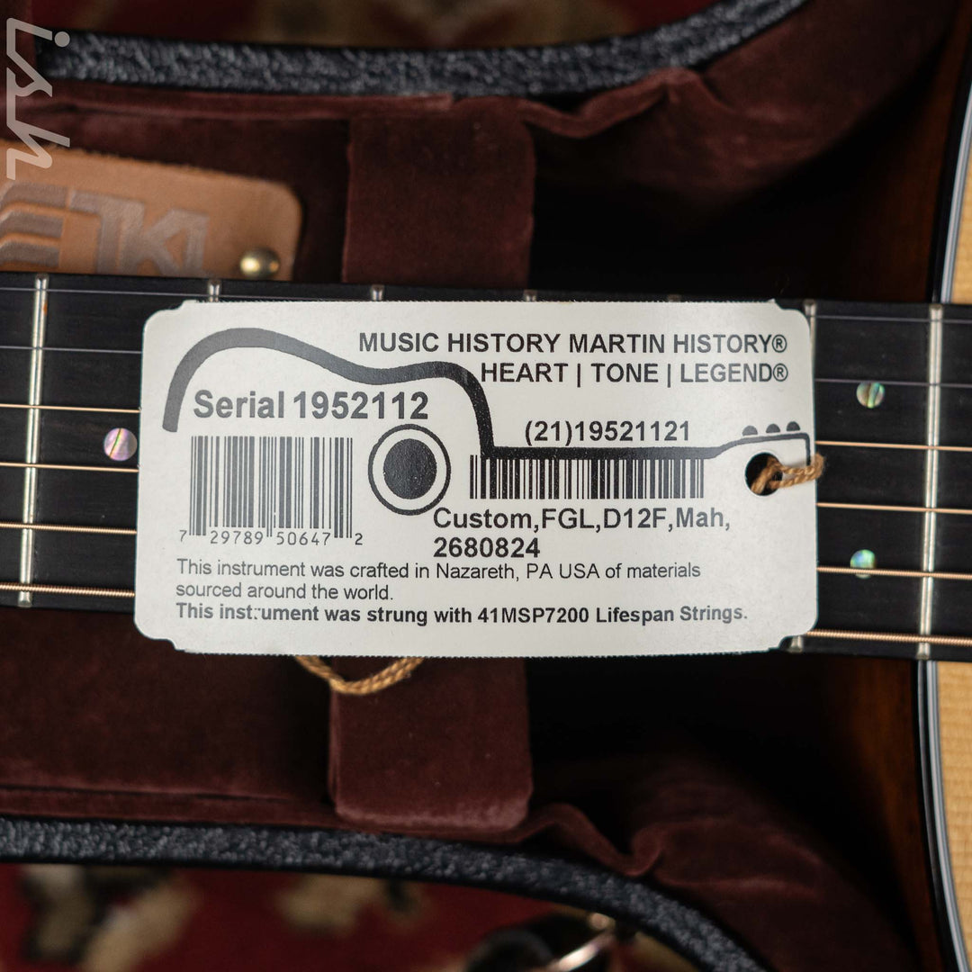 2014 Martin Custom Shop D-18 12 Fret Natural