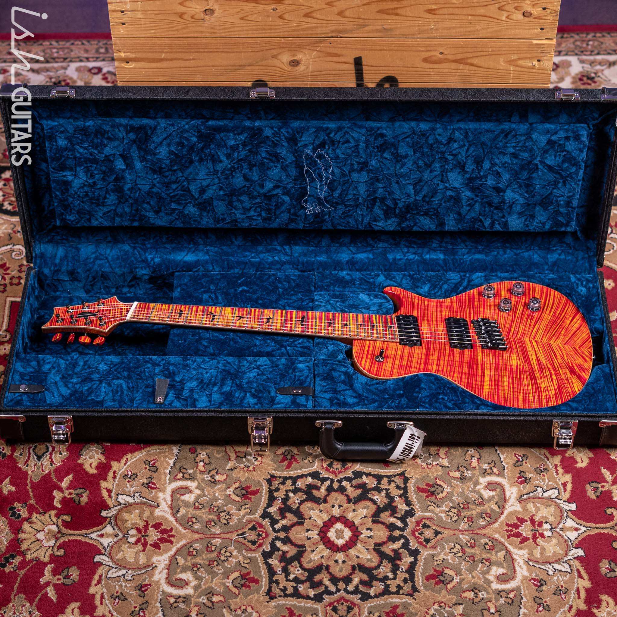 ギター PRS #7 treble and bass PRS Private Stock Singlecut 7-String Multi-Scale Raspberry Lemon