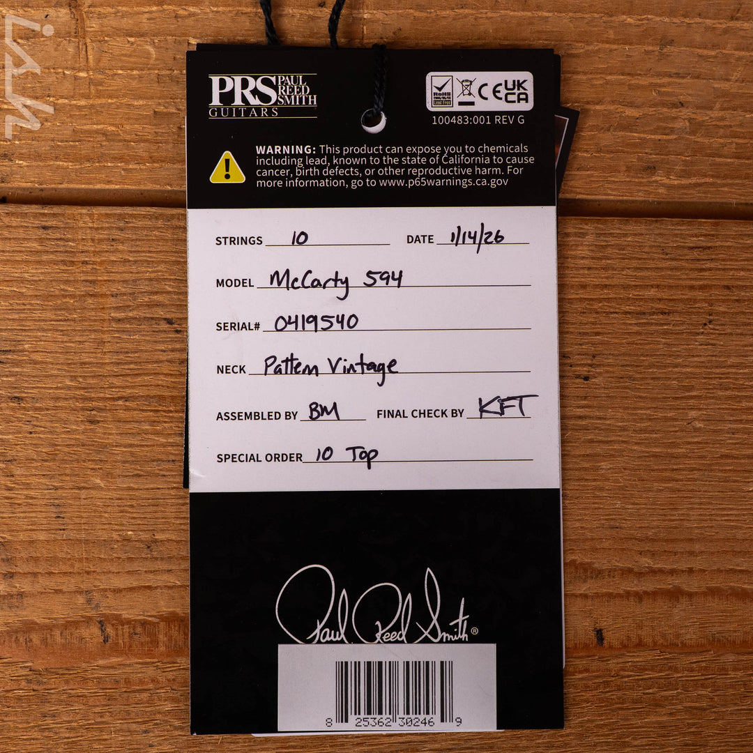 PRS McCarty 594 10-Top Sprayer&