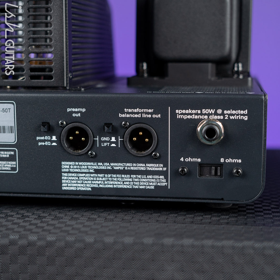 2019 Ampeg PF-50T Portaflex Bass Amplifier Head and PF-115HE Cab