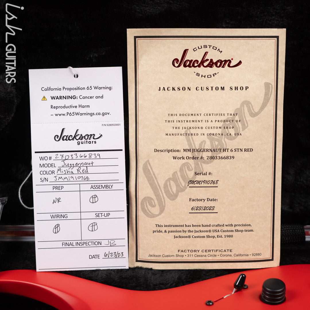 Jackson USA Series Misha Mansoor Signature Juggernaut HT6 Satin Red