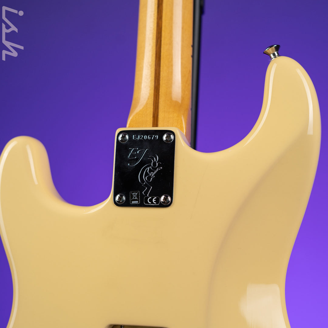 2018 Fender Eric Johnson Signature Thinline Strat Semi-Hollow Electric Guitar Vintage White