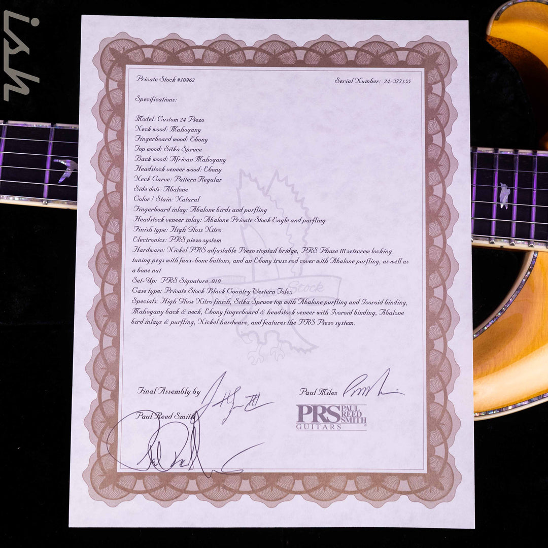 PRS Private Stock Custom 24 Piezo &