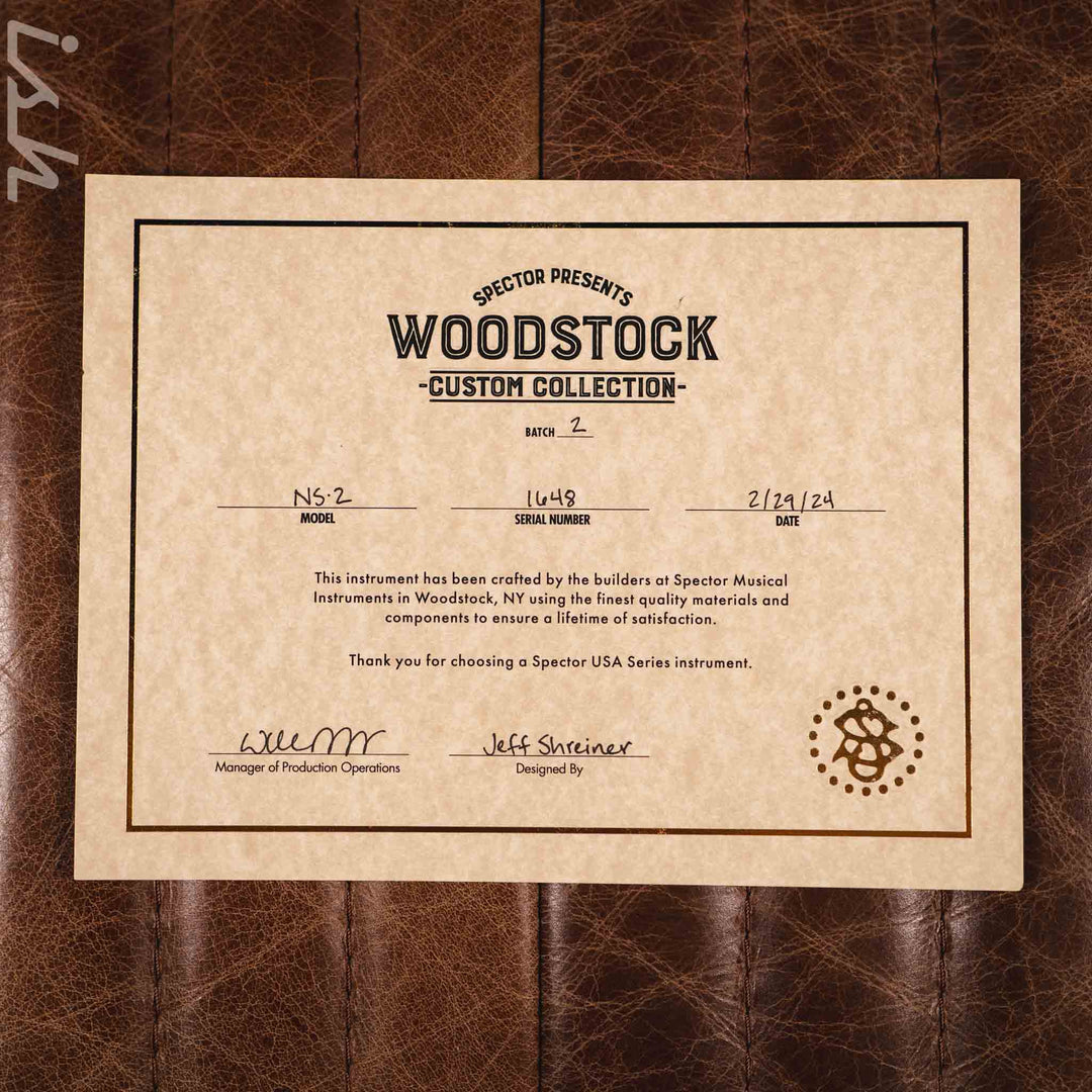 Spector NS-2 Jeff - Woodstock Custom Collection V2