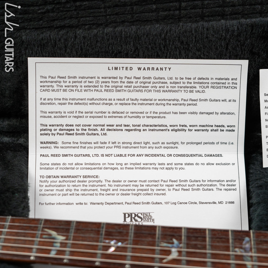 1996 PRS Santana I Tobacco Burst