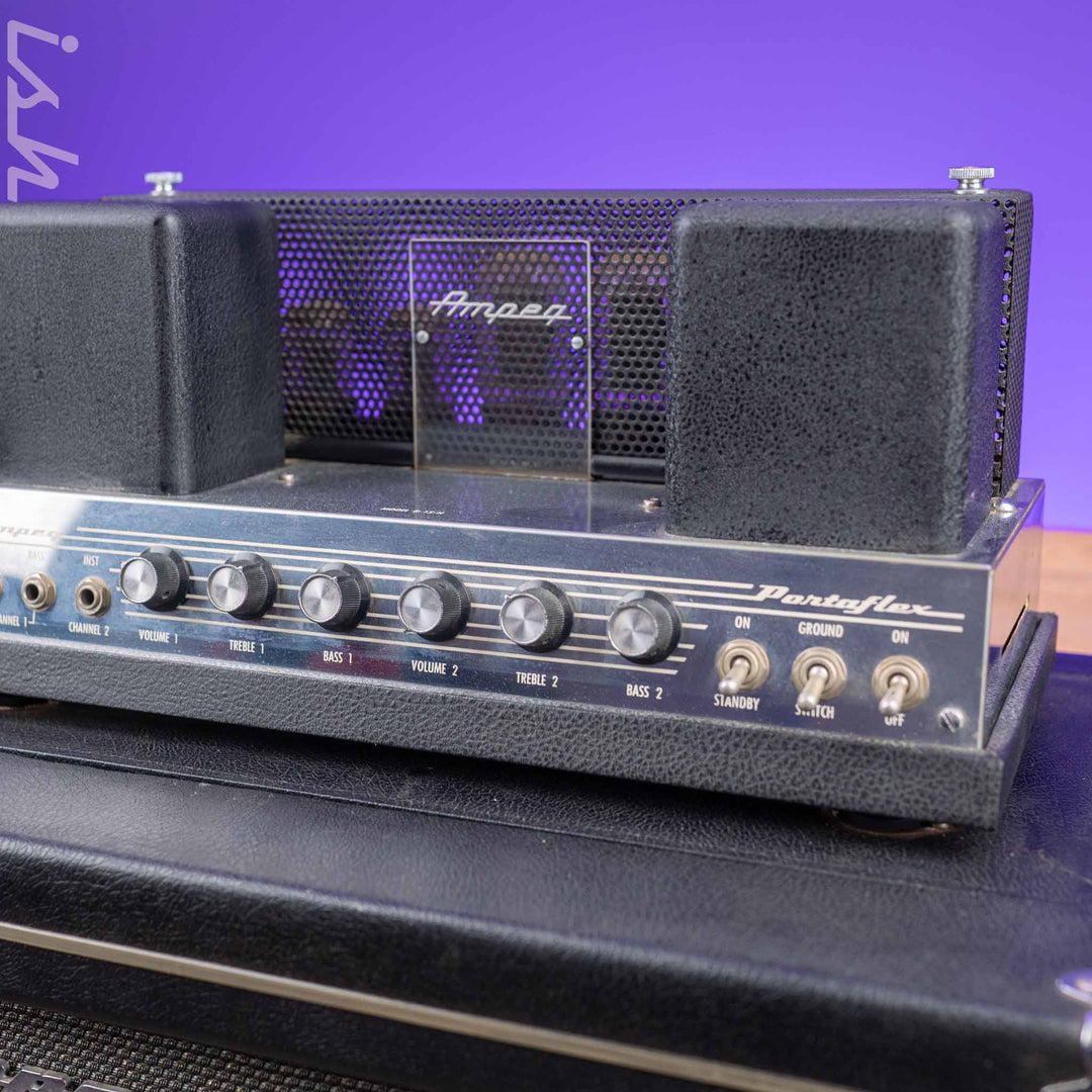 1967 Ampeg B-15N Black Smooth Tolex 1 Owner w/ Warranty Card